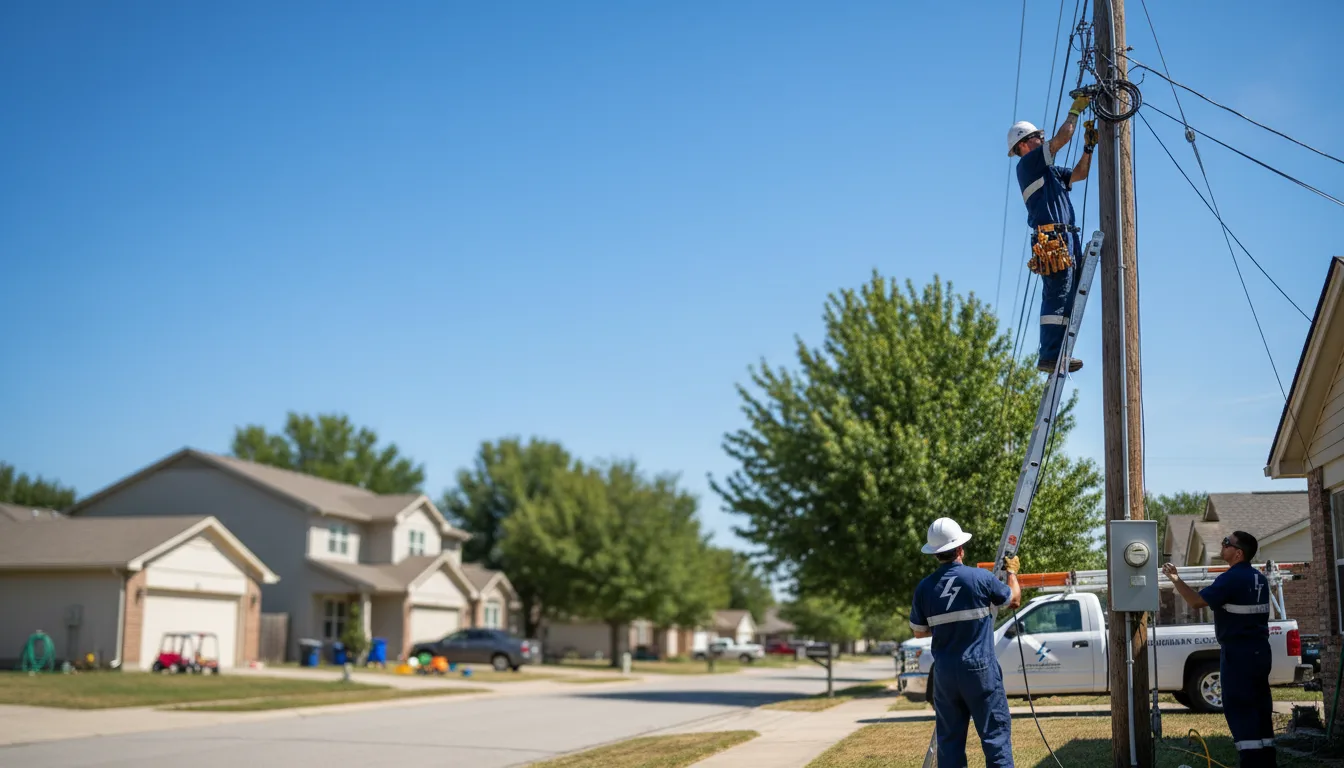 Residential electrician providing installation services in Pleasant City, OH